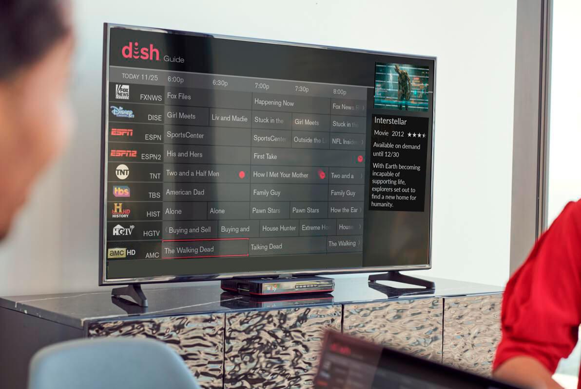 Television with DISH interface